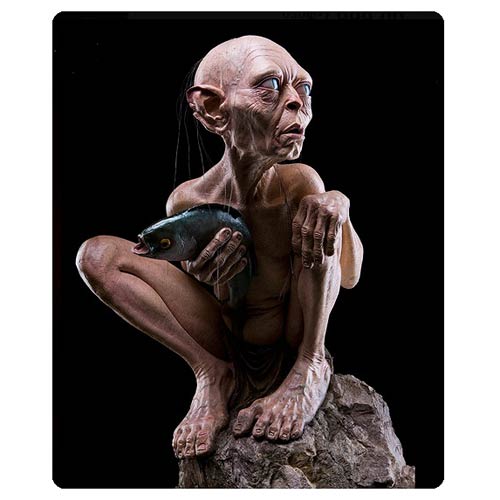 The Lord of the Rings Gollum on a Rock Life Size Statue